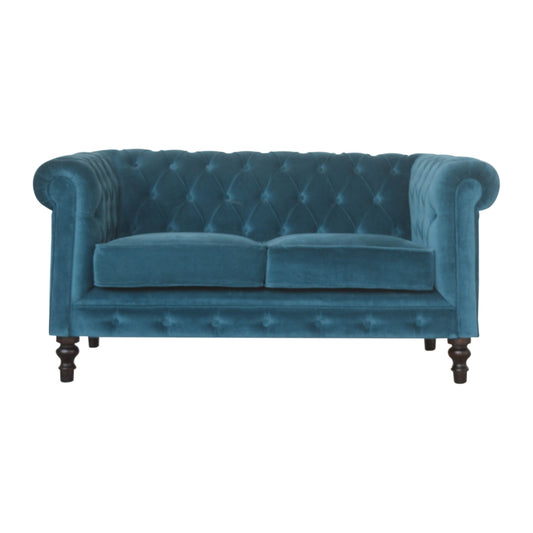 AF Teal Blue Chesterfield Sofa