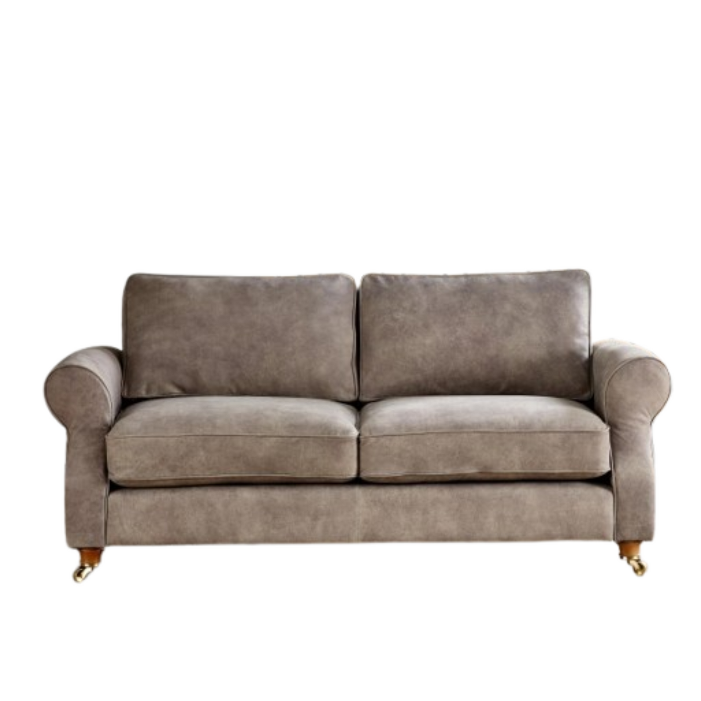 CH Churchill Traditional Leather Sofa