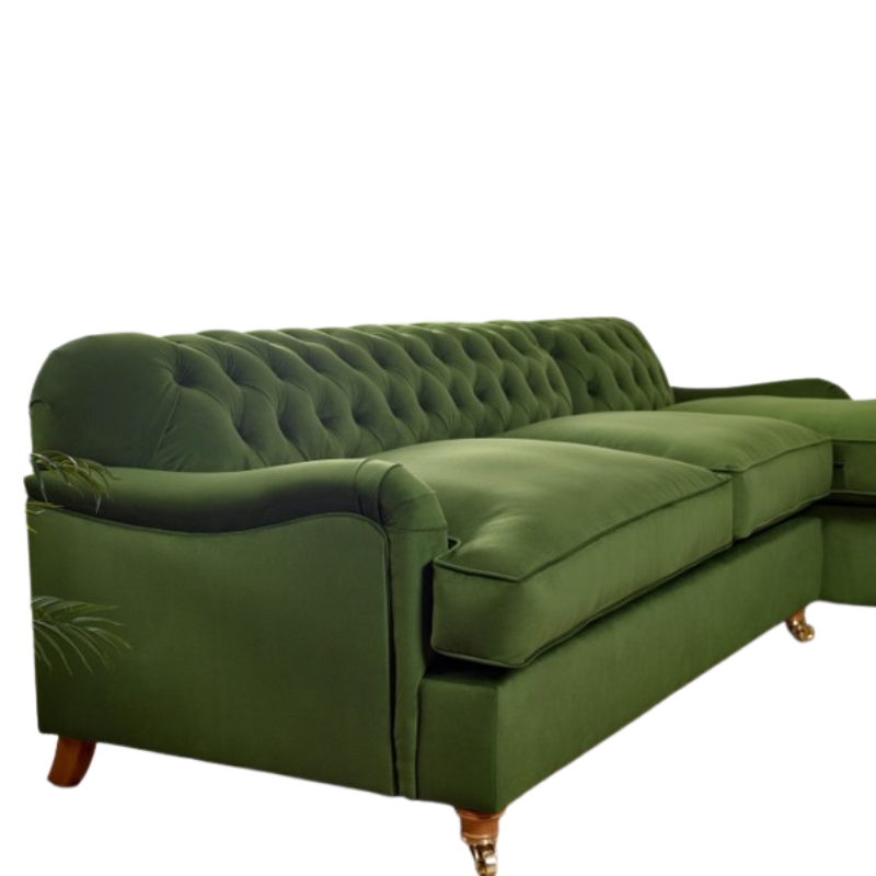 Harris Vintage Fabric Chaise Sofa