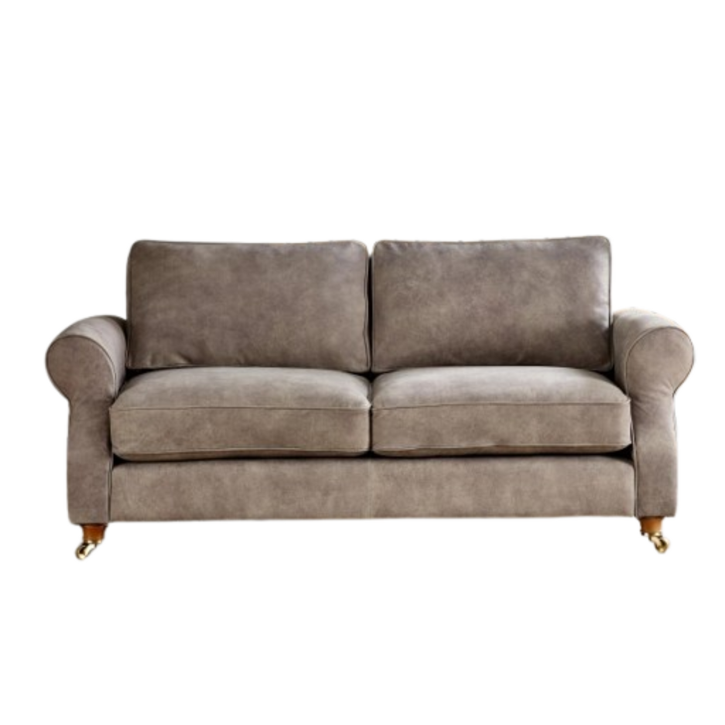 CH Churchill Traditional Leather Sofa